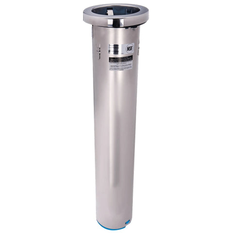 San Jamar C6400C In-Counter Stainless Steel Cup Dispenser, Medium, 12-24 oz