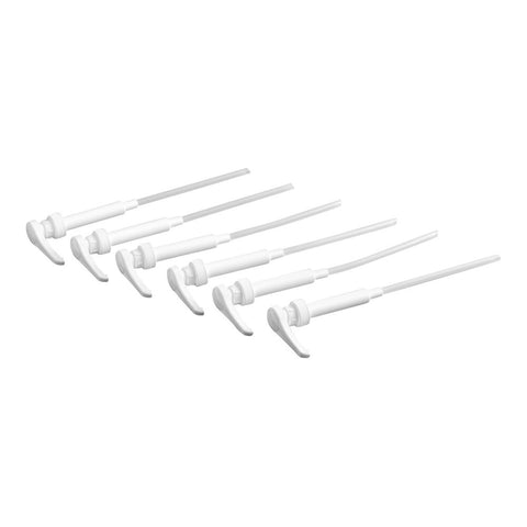 Tablecraft C66128 0.25 oz. Condiment Syrup Pump with 28mm Adapter Lid, 6-Pack