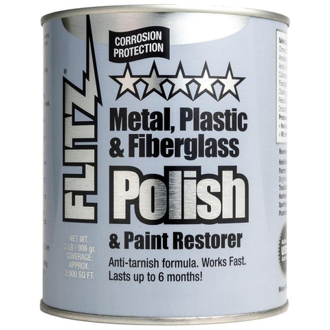 Flitz CA03518-6 Metal, Plastic & Fiberglass Polish (2 lb Can)