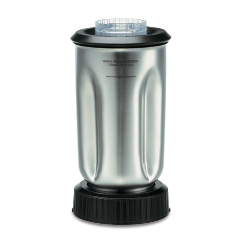 Waring CAC37 32 oz Stainless Steel Blender Container with Blade and Lid