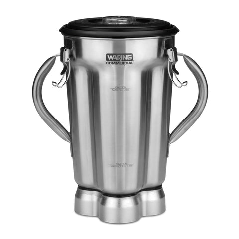 Waring CAC72 1 Gallon Stainless Steel Blender Container with Blade Assembly and Lid