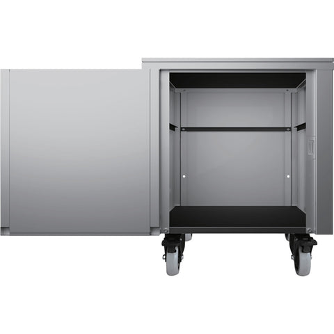 Spaceman USA CART-550 Heavy Duty Stainless Steel Equipment Stand with Storage Cabinet