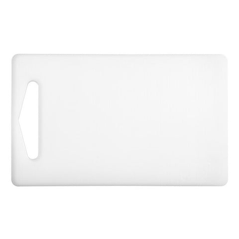 Cresco Resco CB10612WH White Polyethylene Cutting Board 10" x 6" x 1/2"