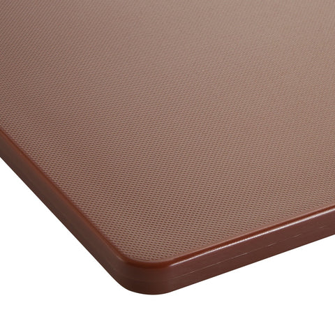 Winco CBBN-1520 HACCP Color-Coded Polyethylene Cutting Board, 15" x 20\" Brown