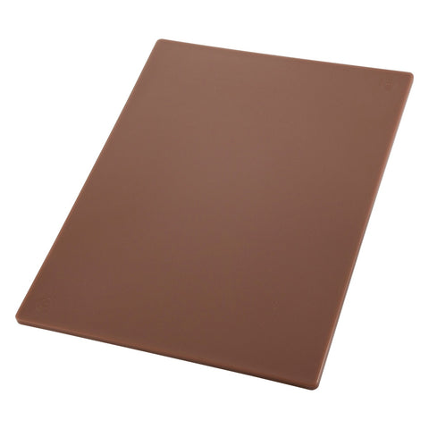 Winco CBBN-1824 HACCP Color-Coded Brown Polyethylene Cutting Board, 18" x 24"