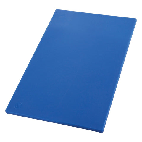 Winco CBBU-1218 HACCP Color-Coded Blue Polyethylene Cutting Board, 12" x 18" x 1/2"