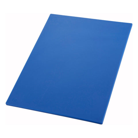 Winco CBBU-1824 HACCP Color-Coded Polyethylene Cutting Board, 18" x 24" x 1/2\" Blue