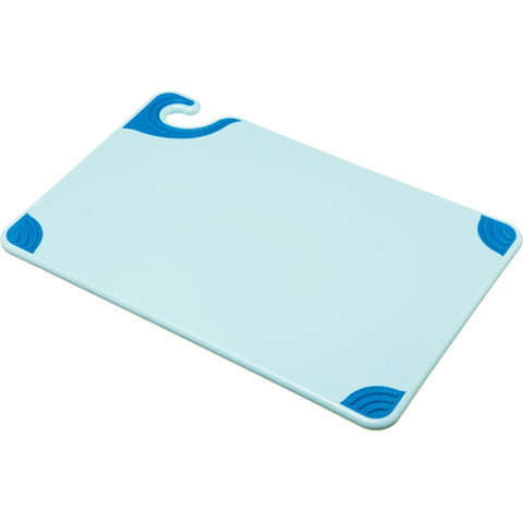 Carlisle FoodService CBG121812BL Saf-T-Grip 12" x 18" Blue Cutting Board