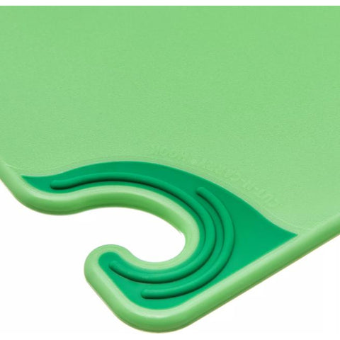 San Jamar CBG121812GN Saf-T-Grip 12" x 18" x 1/2" Green Cutting Board