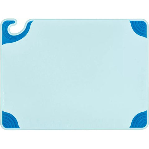 San Jamar CBG152012BL Saf-T-Grip Cutting Board, 15" x 20" x 1/2\" Blue