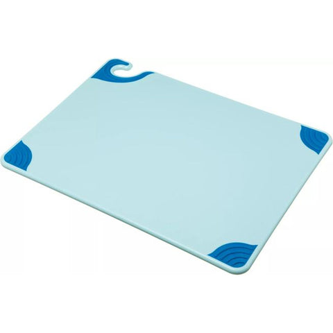 San Jamar CBG152012BL Saf-T-Grip Cutting Board, 15" x 20" x 1/2\" Blue