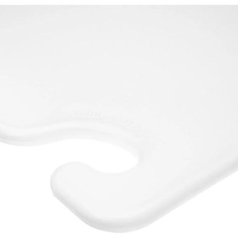 San Jamar CBG152012WH Saf-T-Grip 15" x 20" x 1/2" White Polyethylene Cutting Board