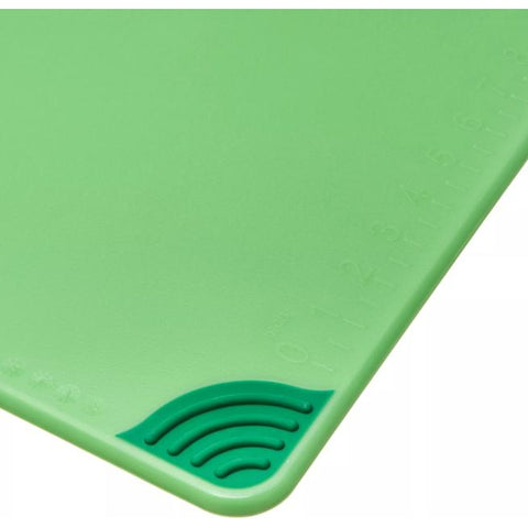 San Jamar CBG182412GN Saf-T-Grip 18" x 24" x 1/2" Green Polyethylene Cutting Board