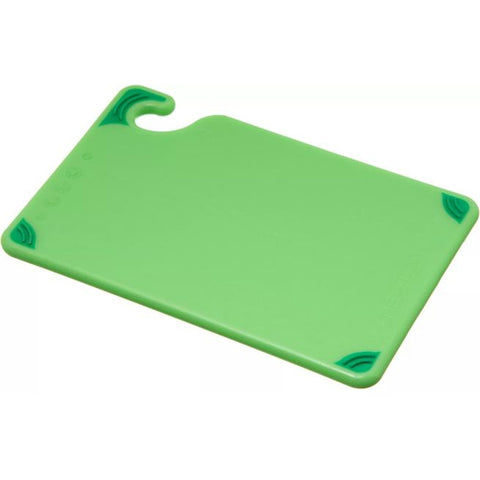 San Jamar CBG6938GN Saf-T-Grip 6" x 9" x 3/8" Green Bar Cutting Board