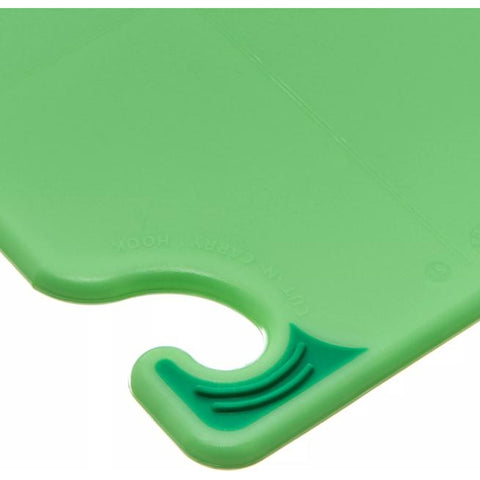 San Jamar CBG6938GN Saf-T-Grip 6" x 9" x 3/8" Green Bar Cutting Board