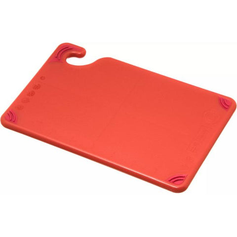 San Jamar CBG6938RD Saf-T-Grip Red Bar Cutting Board 9" x 6" x 3/8"
