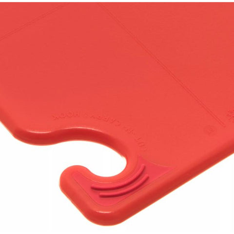 San Jamar CBG6938RD Saf-T-Grip Red Bar Cutting Board 9" x 6" x 3/8"
