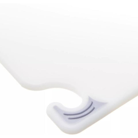 San Jamar CBG6938WH Saf-T-Grip 6" x 9" x 3/8" White Bar Cutting Board