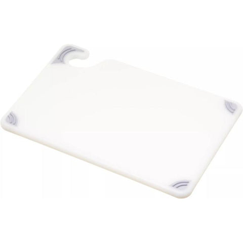 San Jamar CBG6938WH Saf-T-Grip 6" x 9" x 3/8" White Bar Cutting Board