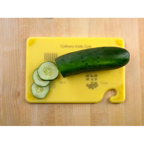 San Jamar CBG6938YL Saf-T-Grip 6" x 9" Yellow Bar Cutting Board
