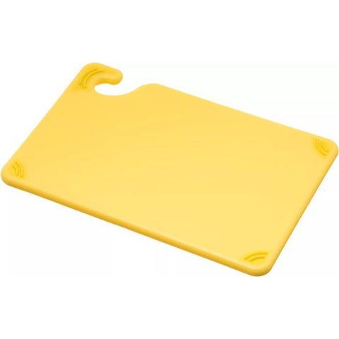 San Jamar CBG6938YL Saf-T-Grip 6" x 9" Yellow Bar Cutting Board