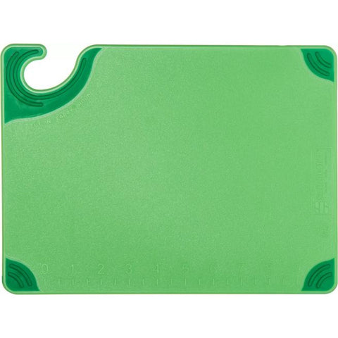 San Jamar CBG912GN Saf-T-Grip Cutting Board, 9" x 12" x 3/8\" Green