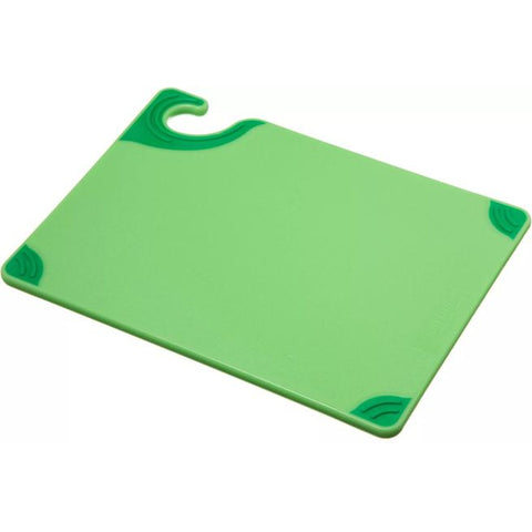 San Jamar CBG912GN Saf-T-Grip Cutting Board, 9" x 12" x 3/8\" Green
