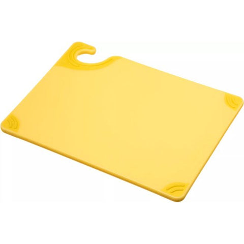 San Jamar CBG912YL Saf-T-Grip X-Pediter Yellow Cutting Board, 9 x 12 x 3/8 in