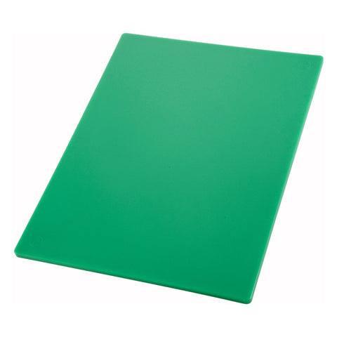 Winco CBGR-1218 HACCP Color-Coded Green Polyethylene Cutting Board, 12" x 18"