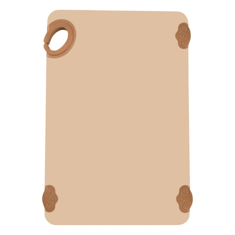 Winco CBK-1218BU Non-Slip HACCP Polyethylene Cutting Board with Hook, 12" x 18" x 1/2\" Blue