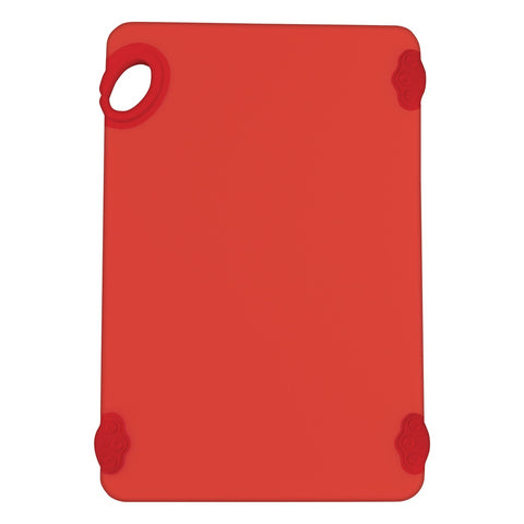 Winco CBK-1218RD STATIK Board 12" x 18" Red Co-Polymer Cutting Board