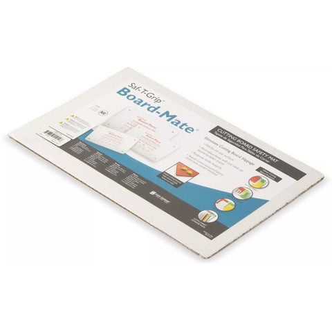 San Jamar CBM1016 Saf-T-Grip Board-Mate Cutting Board Safety Mat 10" x 16" White