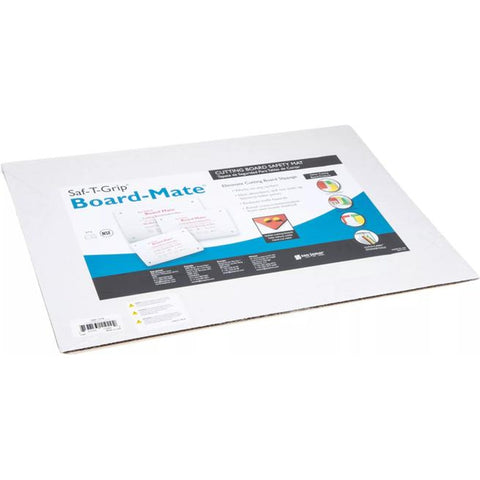 San Jamar CBM1318 Saf-T-Grip Board Mate Cutting Board Safety Mat, 13" x 18" - White