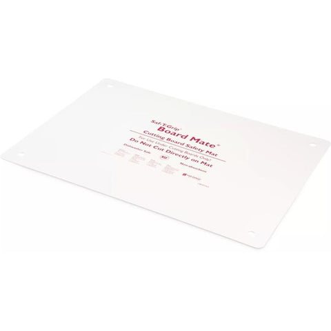 San Jamar CBM1622 Saf-T-Grip Cutting Board Mate 16" x 22" - White