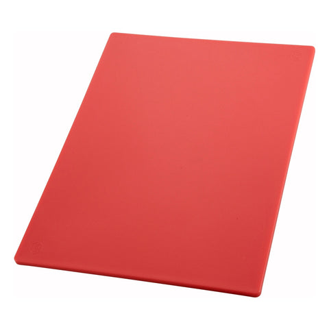 Winco CBRD-1520 HACCP Color-Coded Polyethylene Cutting Board, 15" x 20\" Red