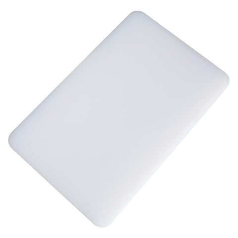 Winco CBWT-610 White Rectangular Polyethylene Cutting Board, 6" x 10" x 1/2"