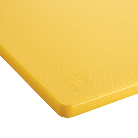 Winco CBYL-1824 HACCP Color-Coded Yellow Polyethylene Cutting Board, 18" x 24"