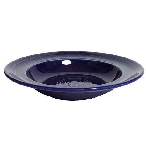 Tuxton China CCD-090 12 oz. Cobalt Concentrix Round Rimmed Ceramic Soup Bowl