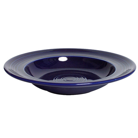 Tuxton China CCD-090 12 oz. Cobalt Concentrix Round Rimmed Ceramic Soup Bowl