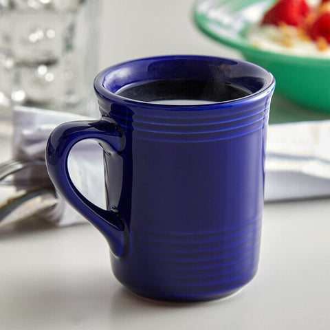 Tuxton China CCM-085 Concentrix 8 oz. Cobalt China Gala Mug