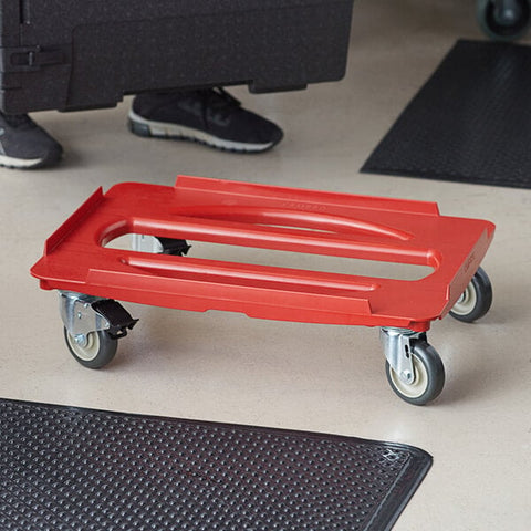 Cambro CDC400358 Cam GoBox Compact Camdolly - Hot Red Insulated Carrier Dolly