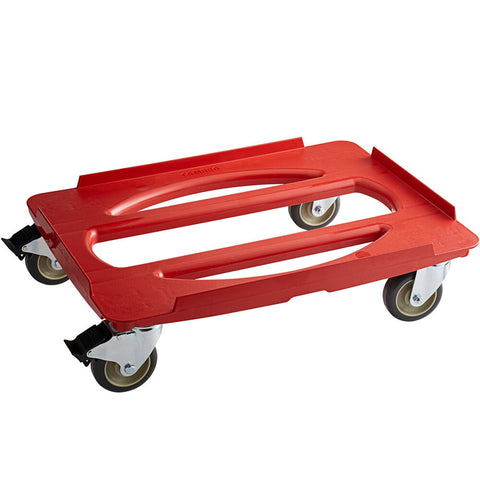 Cambro CDC400358 Cam GoBox Compact Camdolly - Hot Red Insulated Carrier Dolly
