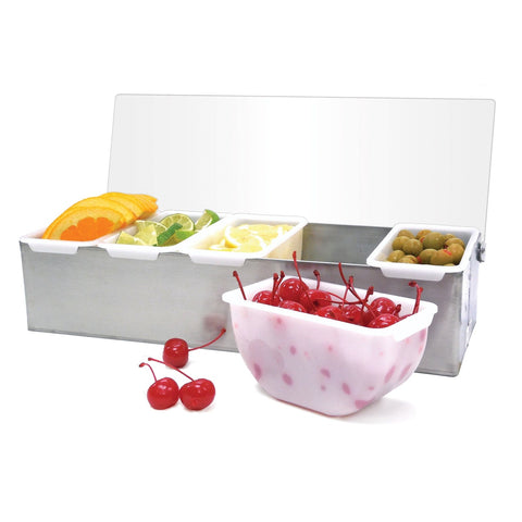 Winco CDP-1P 1-Pint Plastic Insert for CDP-Series Condiment/Garnish Holder