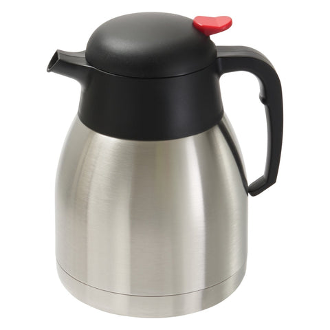 Winco CF-1.2 Stainless Steel Lined Double-Wall Insulated Carafe, 1.2 Liter