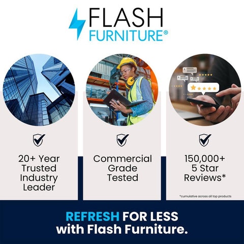 Flash Furniture CH-31230-SIL-GG Perry Commercial Grade Silver Metal Indoor-Outdoor Stackable Chair