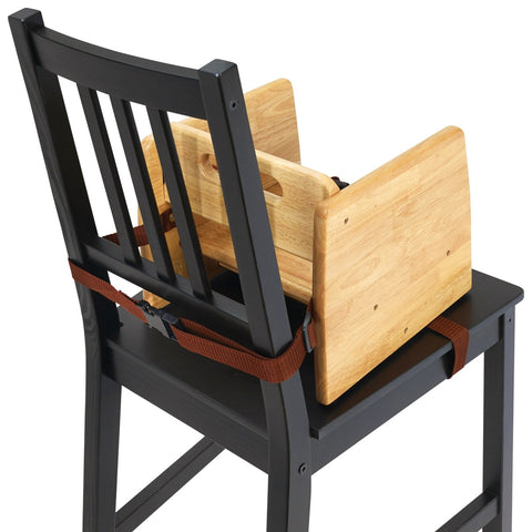 Winco CHB-701 Stacking Wooden Booster Seat, Natural Finish