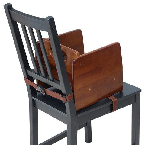 Winco CHB-704 Stacking Wooden Booster Seat, Walnut