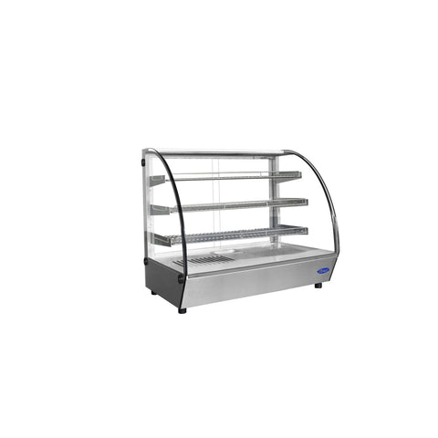 Atosa USA CHDC-44 Countertop Heated Curved Display Case, 4.4 Cu. Ft.