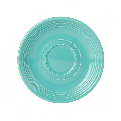 Tuxton China CIE-060 6" Round Island Blue China Saucer