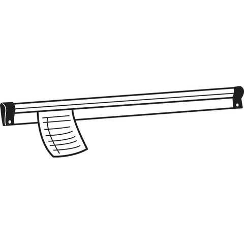 San Jamar CK6524A 24" Aluminum Slide Check Rack